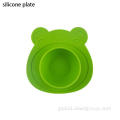 Silicone Weaning Bowl Baby Silicone Cartoon Creative Bear Plate Supplier